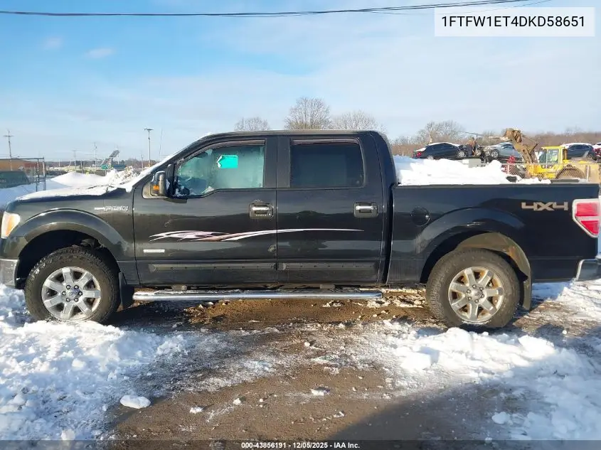 1FTFW1ET4DKD58651 2013 Ford F-150 Xlt