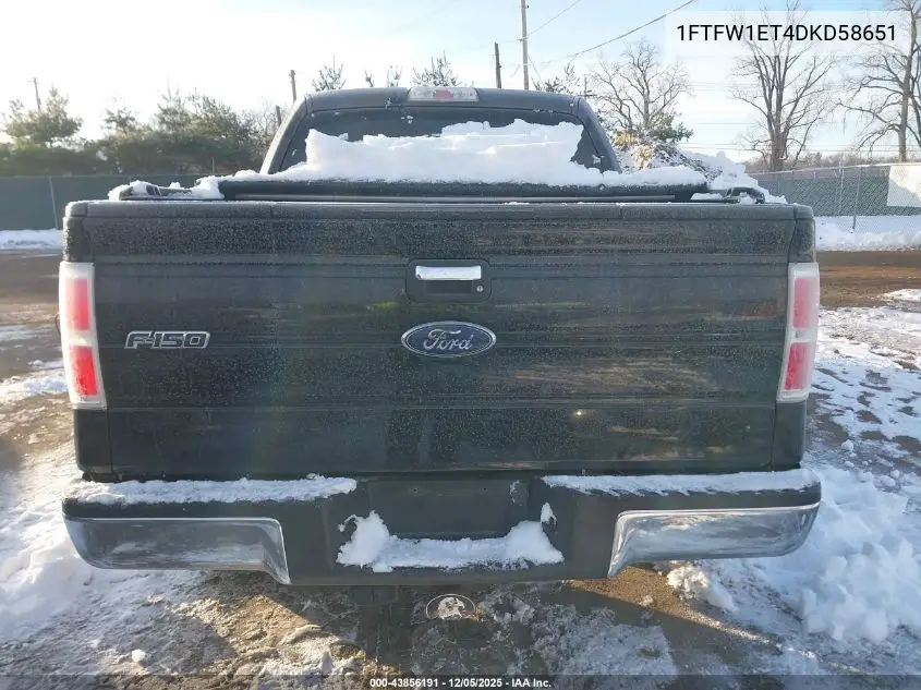 1FTFW1ET4DKD58651 2013 Ford F-150 Xlt