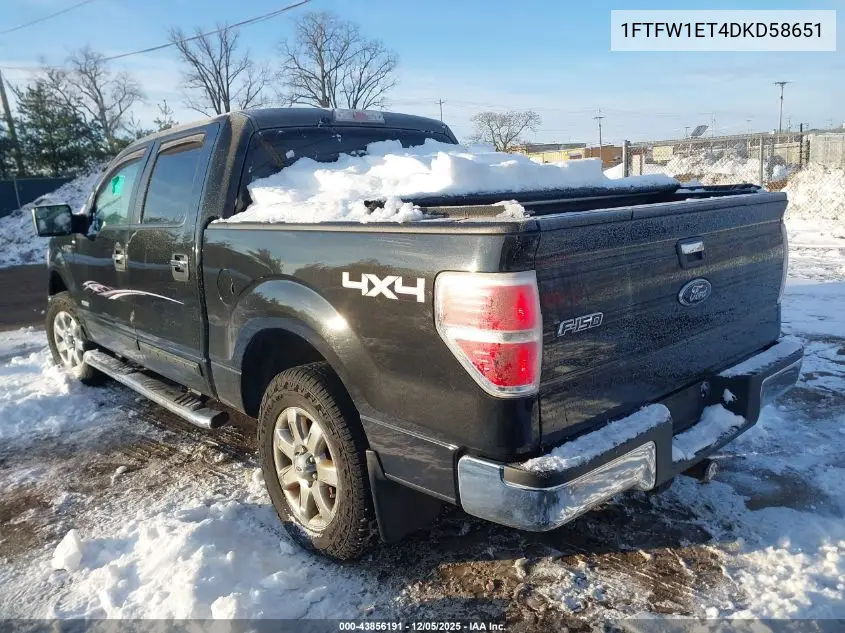 1FTFW1ET4DKD58651 2013 Ford F-150 Xlt