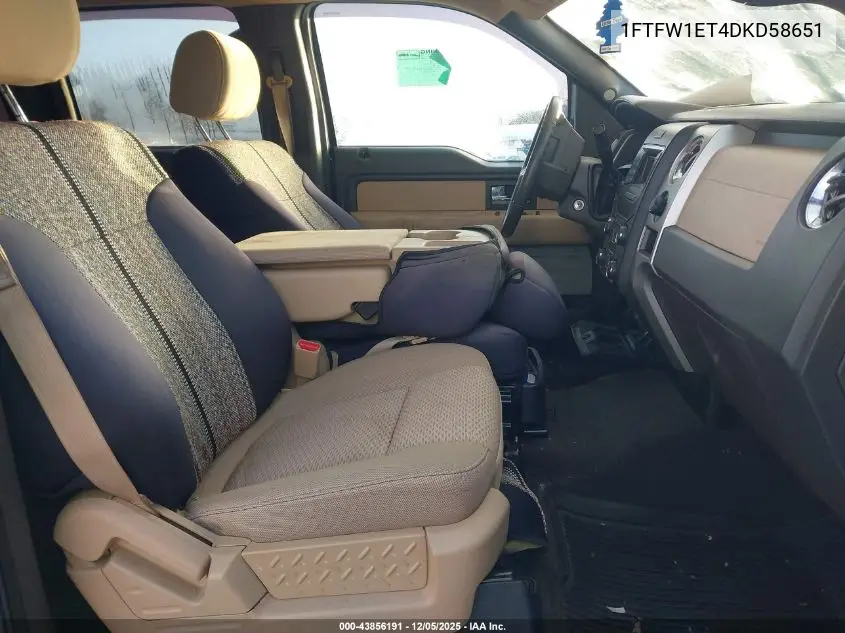 1FTFW1ET4DKD58651 2013 Ford F-150 Xlt