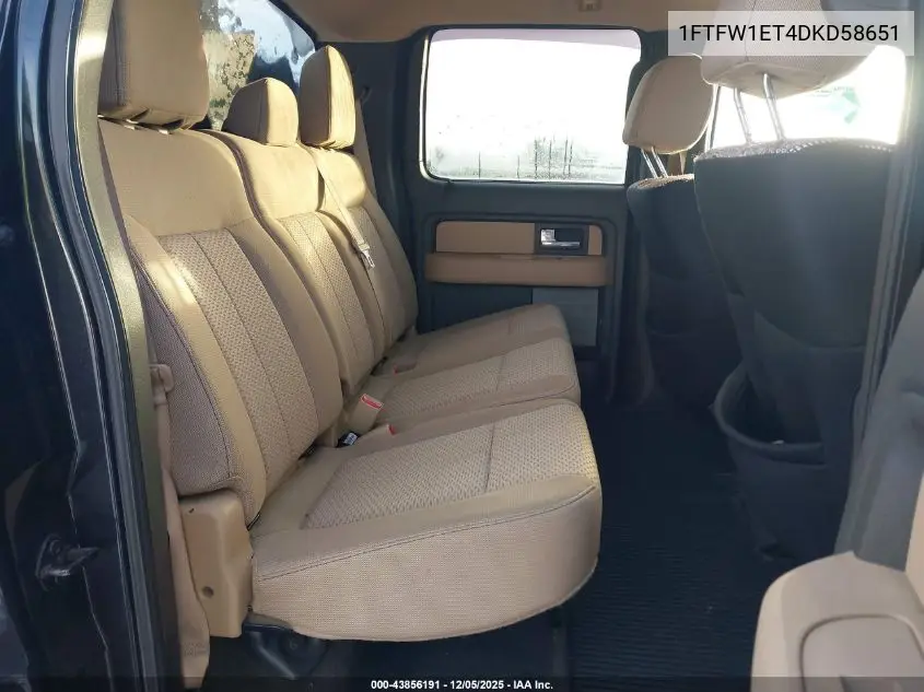1FTFW1ET4DKD58651 2013 Ford F-150 Xlt
