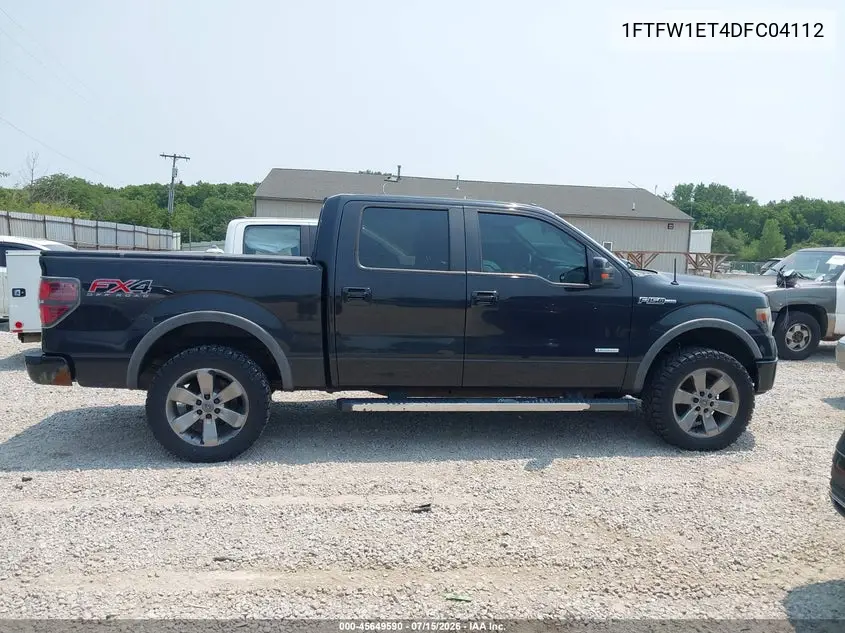 2013 Ford F-150 Fx4 VIN: 1FTFW1ET4DFC04112 Lot: 45649590