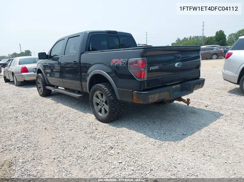 2013 Ford F-150 Fx4 VIN: 1FTFW1ET4DFC04112 Lot: 45649590