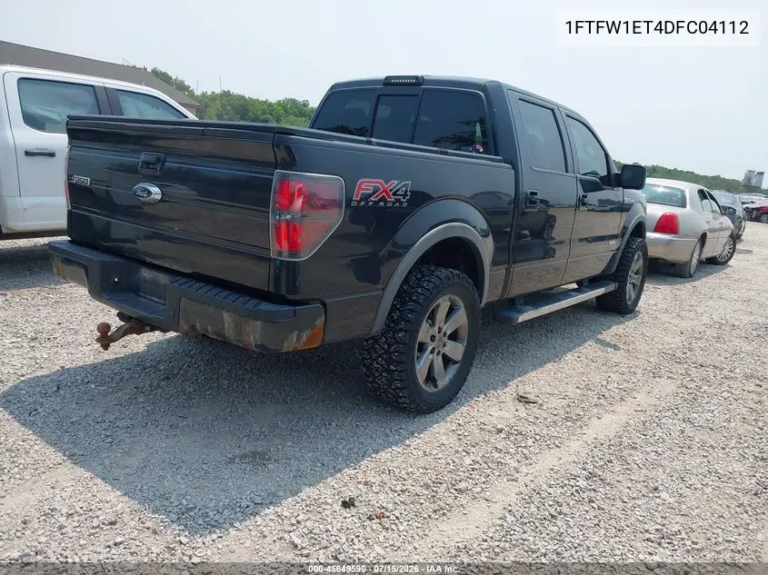 2013 Ford F-150 Fx4 VIN: 1FTFW1ET4DFC04112 Lot: 45649590