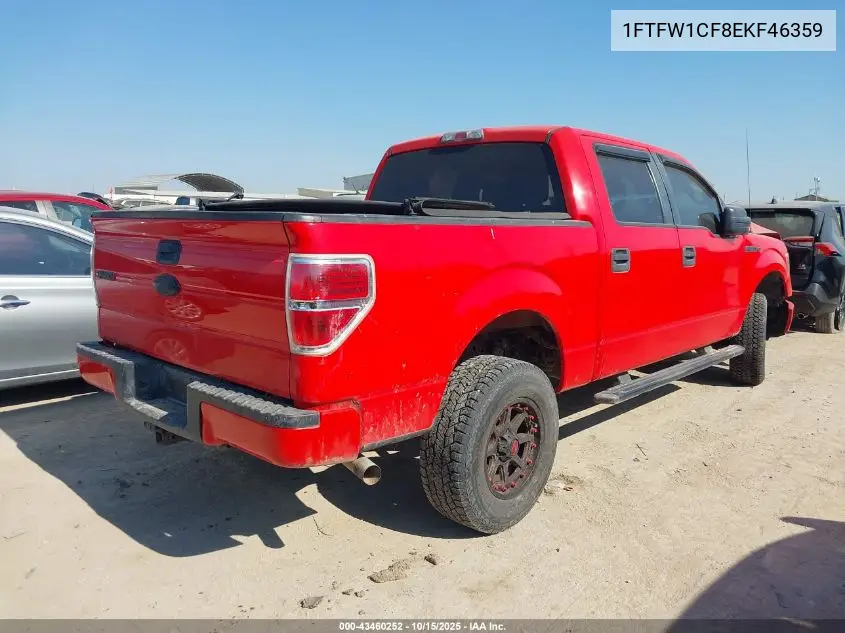1FTFW1CF8EKF46359 2014 Ford F-150 Stx