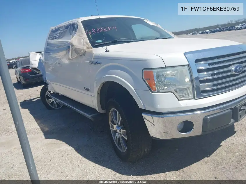 1FTFW1CF6EKE30769 2014 Ford F-150 Lariat