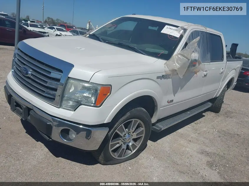 1FTFW1CF6EKE30769 2014 Ford F-150 Lariat