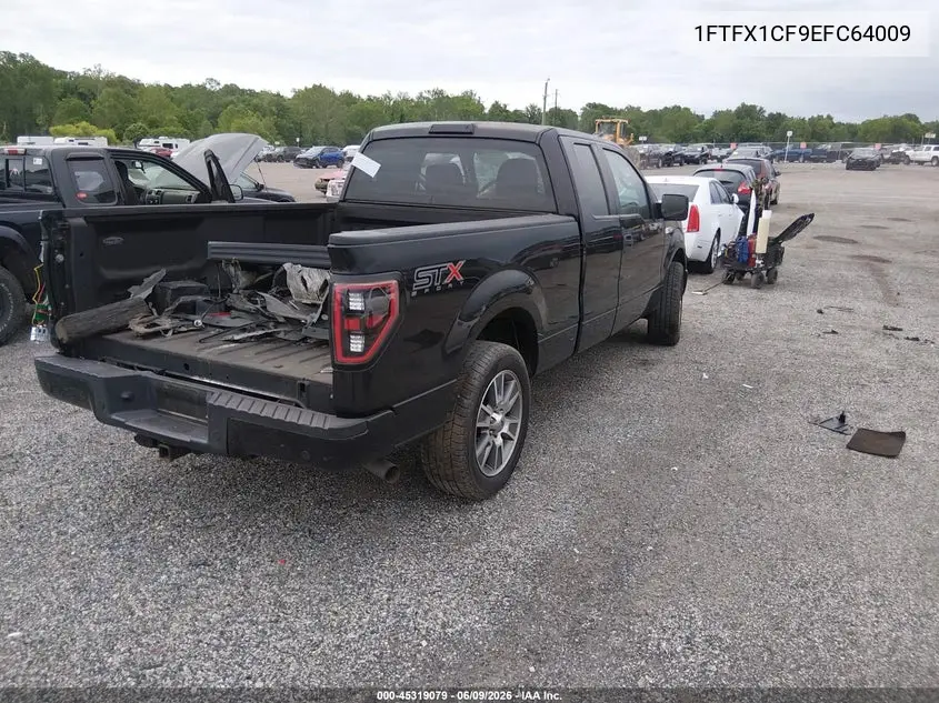 2014 Ford F-150 Stx VIN: 1FTFX1CF9EFC64009 Lot: 45319079