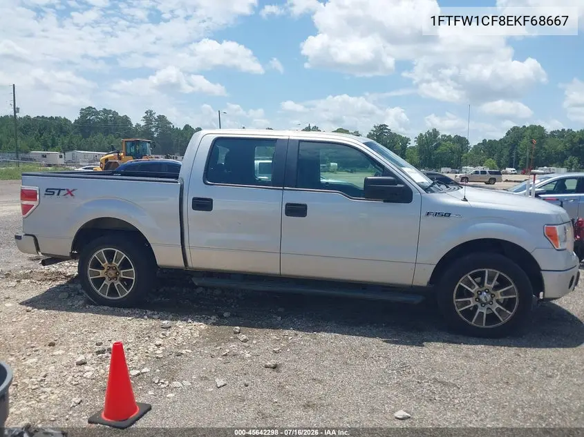 2014 Ford F-150 Stx VIN: 1FTFW1CF8EKF68667 Lot: 45642298
