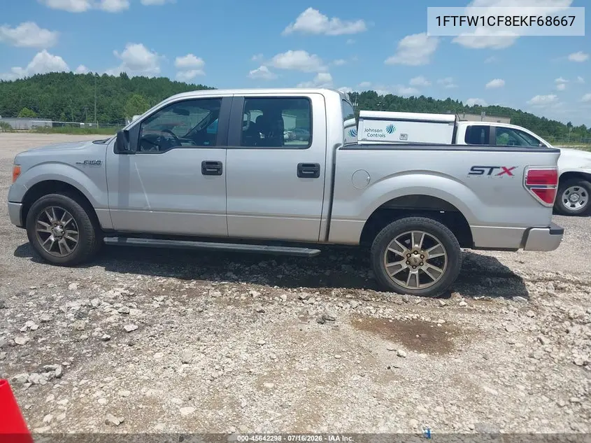 2014 Ford F-150 Stx VIN: 1FTFW1CF8EKF68667 Lot: 45642298