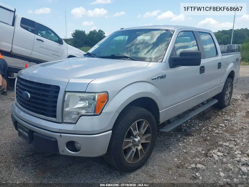 2014 Ford F-150 Stx VIN: 1FTFW1CF8EKF68667 Lot: 45642298
