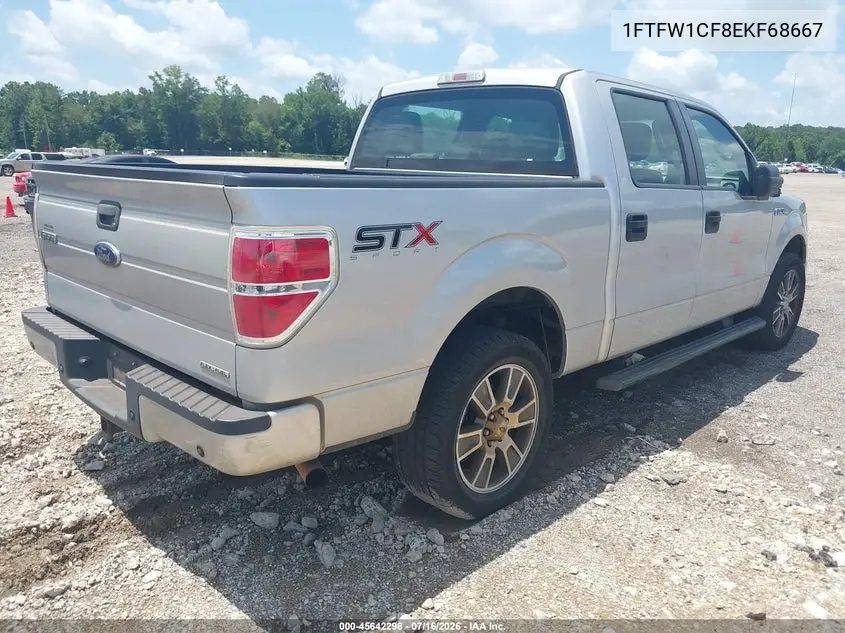 2014 Ford F-150 Stx VIN: 1FTFW1CF8EKF68667 Lot: 45642298