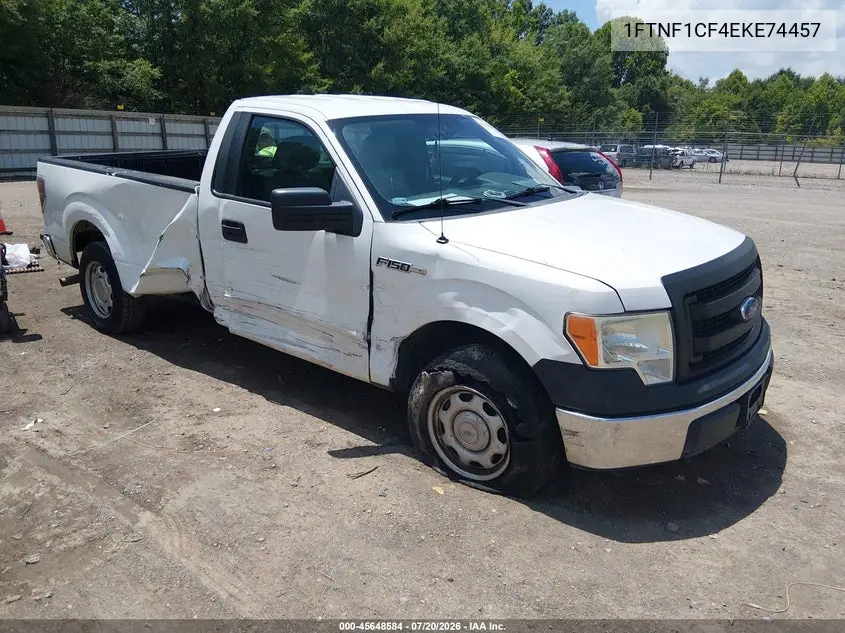 1FTNF1CF4EKE74457 2014 Ford F-150 Xl