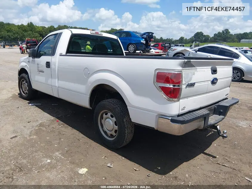 1FTNF1CF4EKE74457 2014 Ford F-150 Xl