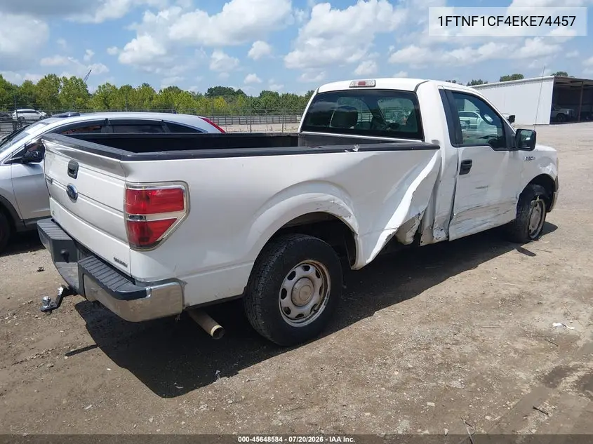 1FTNF1CF4EKE74457 2014 Ford F-150 Xl