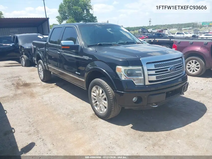 2014 Ford F-150 Platinum VIN: 1FTFW1ETXEFC93606 Lot: 45665996