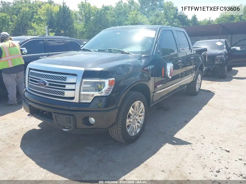 2014 Ford F-150 Platinum VIN: 1FTFW1ETXEFC93606 Lot: 45665996