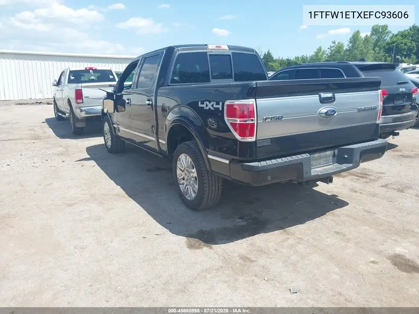 2014 Ford F-150 Platinum VIN: 1FTFW1ETXEFC93606 Lot: 45665996