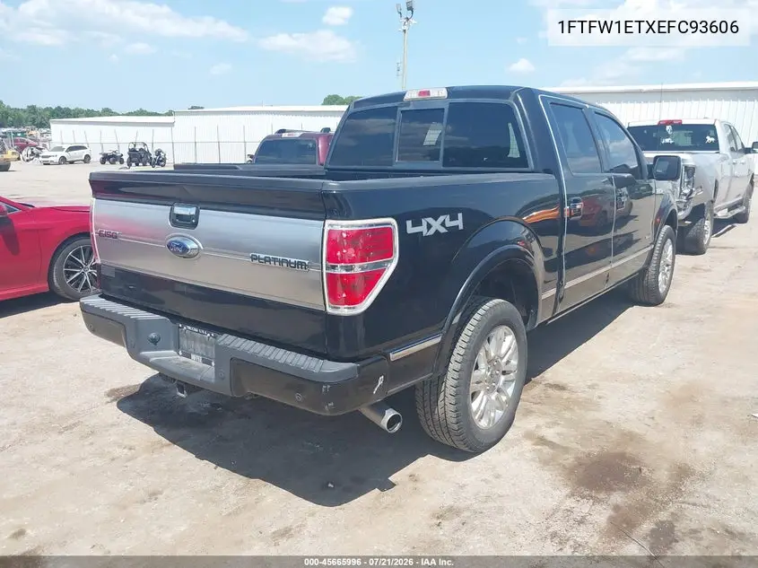 2014 Ford F-150 Platinum VIN: 1FTFW1ETXEFC93606 Lot: 45665996