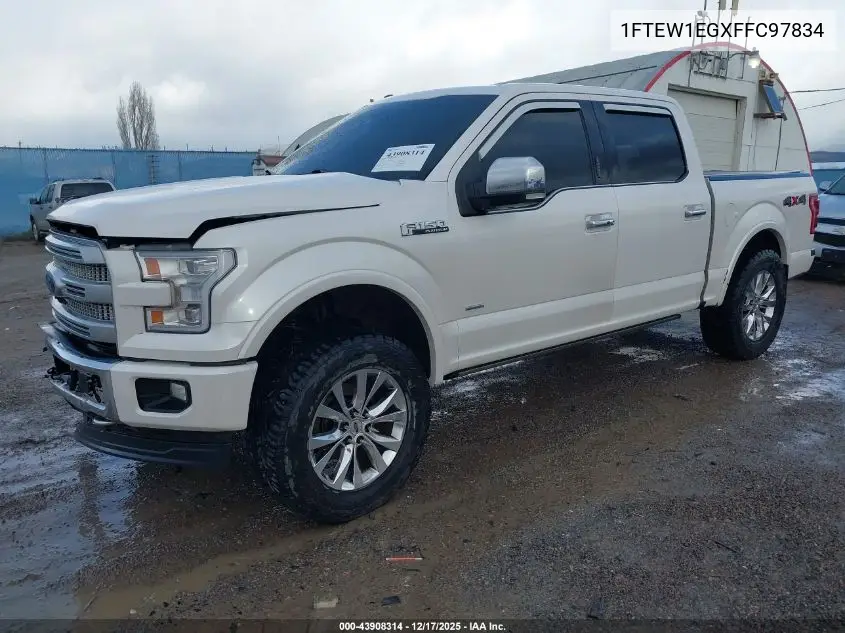 1FTEW1EGXFFC97834 2015 Ford F-150 Platinum
