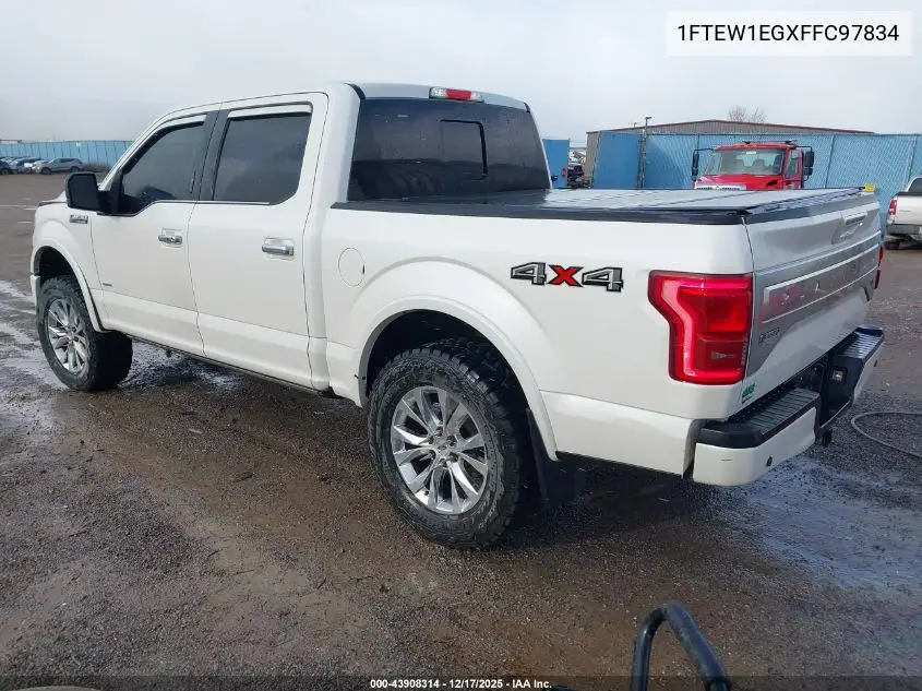 1FTEW1EGXFFC97834 2015 Ford F-150 Platinum
