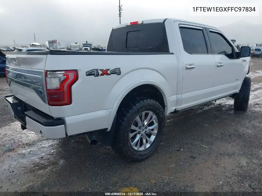 1FTEW1EGXFFC97834 2015 Ford F-150 Platinum