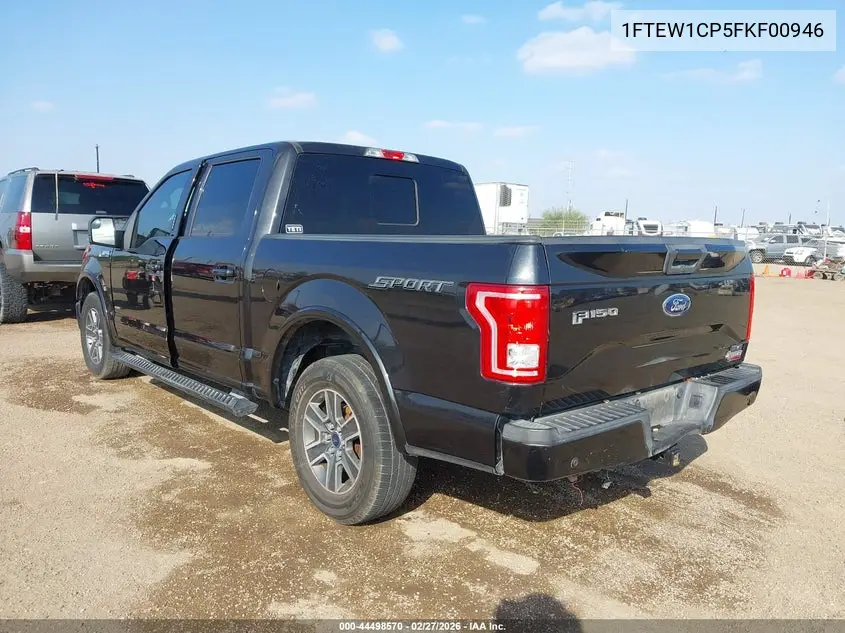 1FTEW1CP5FKF00946 2015 Ford F-150 Xlt