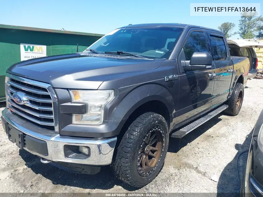 1FTEW1EF1FFA13644 2015 Ford F-150 Xlt