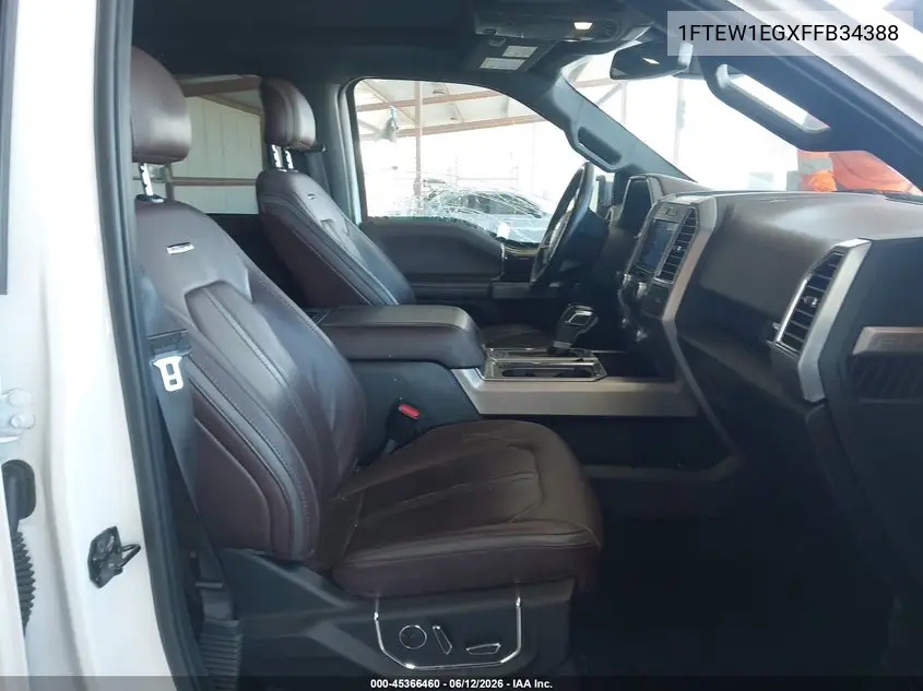2015 Ford F-150 Platinum VIN: 1FTEW1EGXFFB34388 Lot: 45366460