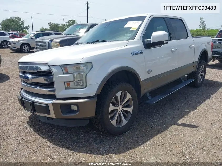 2015 Ford F-150 King Ranch VIN: 1FTEW1EFXFFC93483 Lot: 45630997