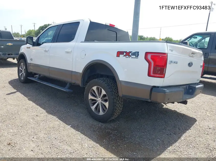 2015 Ford F-150 King Ranch VIN: 1FTEW1EFXFFC93483 Lot: 45630997