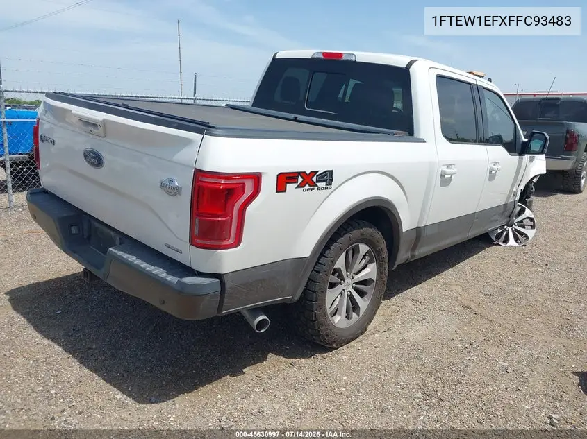 2015 Ford F-150 King Ranch VIN: 1FTEW1EFXFFC93483 Lot: 45630997