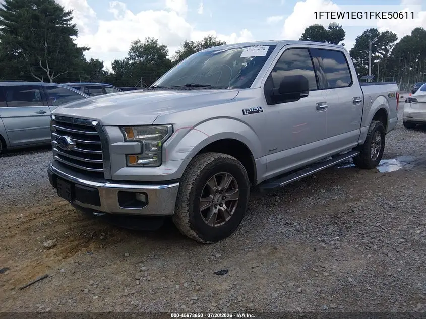 2015 Ford F-150 King Ranch/Lariat/Platinum/Xl/Xlt VIN: 1FTEW1EG1FKE50611 Lot: 45673650