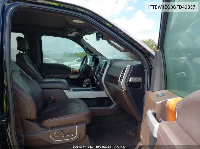 1FTEW1EG0GFD40837 2016 Ford F-150 King Ranch