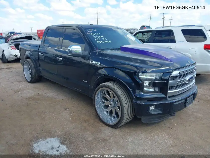 1FTEW1EG6GKF40614 2016 Ford F-150 Xlt
