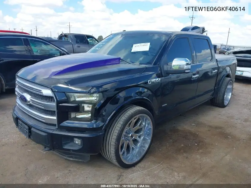 1FTEW1EG6GKF40614 2016 Ford F-150 Xlt