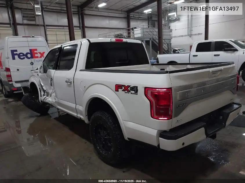 1FTEW1EF1GFA13497 2016 Ford F-150 Platinum