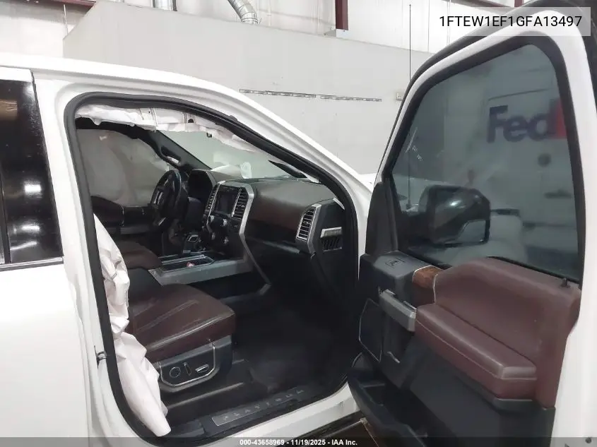 1FTEW1EF1GFA13497 2016 Ford F-150 Platinum