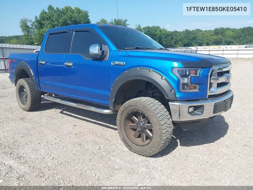 2016 Ford F-150 Xlt VIN: 1FTEW1E85GKE05410 Lot: 45647413