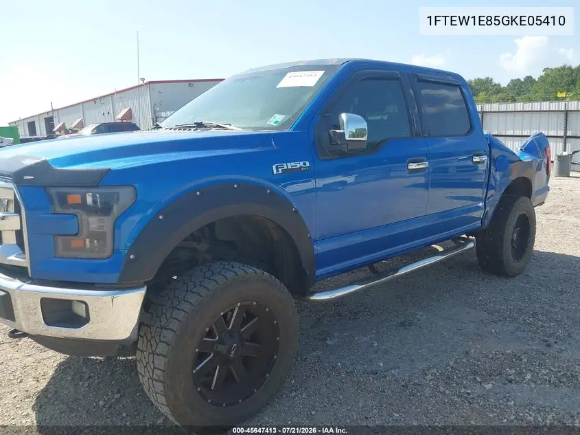 2016 Ford F-150 Xlt VIN: 1FTEW1E85GKE05410 Lot: 45647413