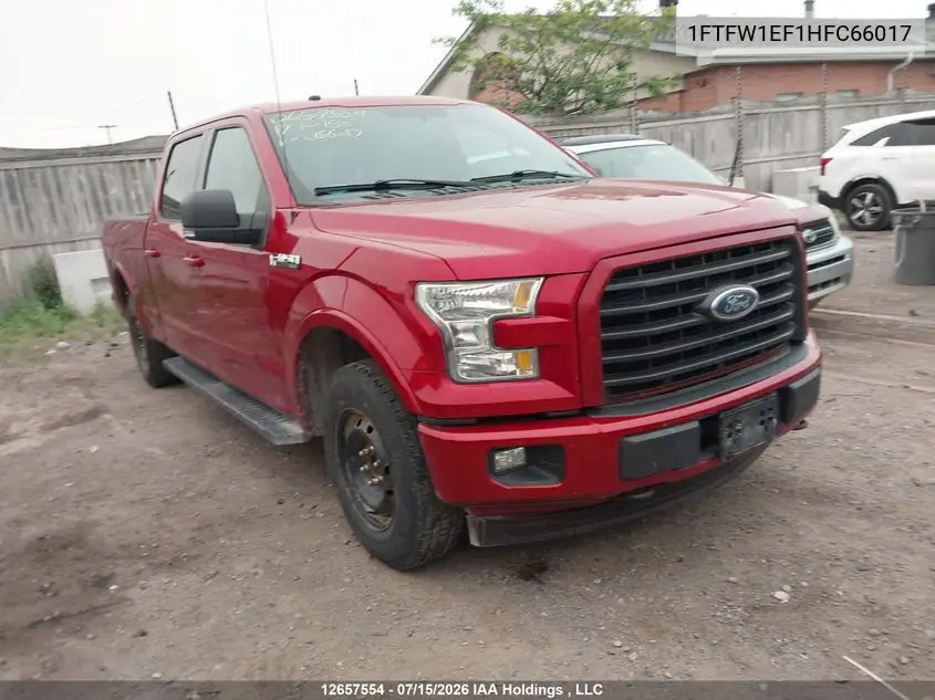 2017 Ford F-150 King Ranch/Lariat/Platinum/Xlt VIN: 1FTFW1EF1HFC66017 Lot: 12657554