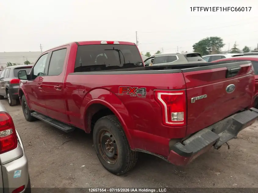 2017 Ford F-150 King Ranch/Lariat/Platinum/Xlt VIN: 1FTFW1EF1HFC66017 Lot: 12657554