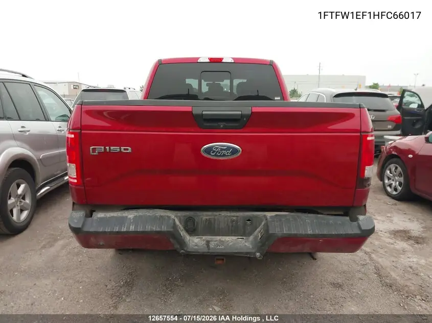 2017 Ford F-150 King Ranch/Lariat/Platinum/Xlt VIN: 1FTFW1EF1HFC66017 Lot: 12657554