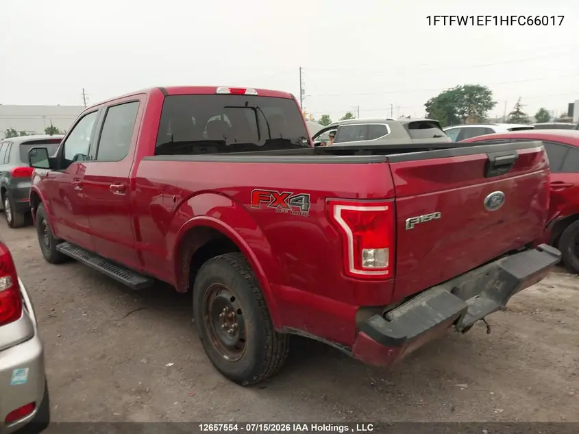 2017 Ford F-150 King Ranch/Lariat/Platinum/Xlt VIN: 1FTFW1EF1HFC66017 Lot: 12657554