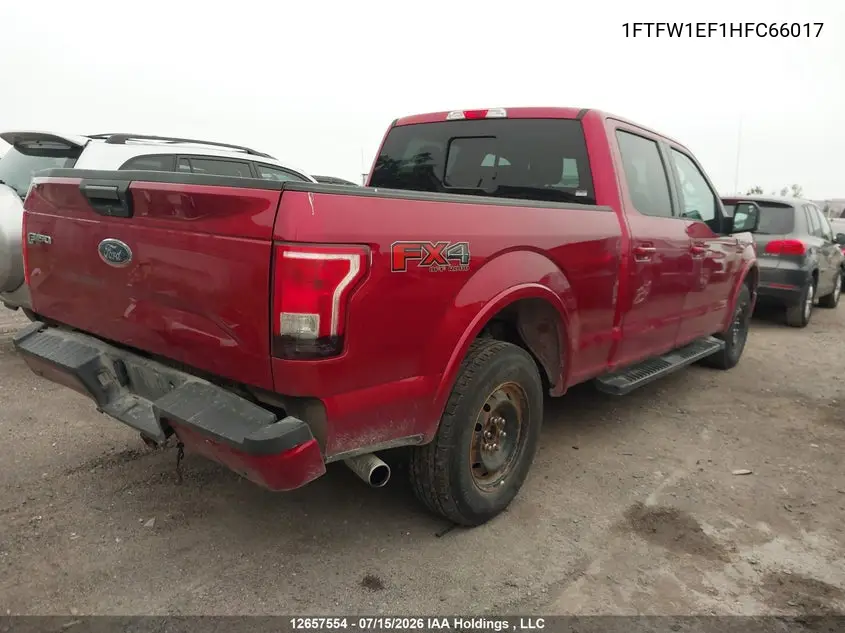2017 Ford F-150 King Ranch/Lariat/Platinum/Xlt VIN: 1FTFW1EF1HFC66017 Lot: 12657554