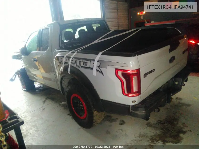 1FTEX1RG4HFA94741 2017 Ford F-150 Raptor
