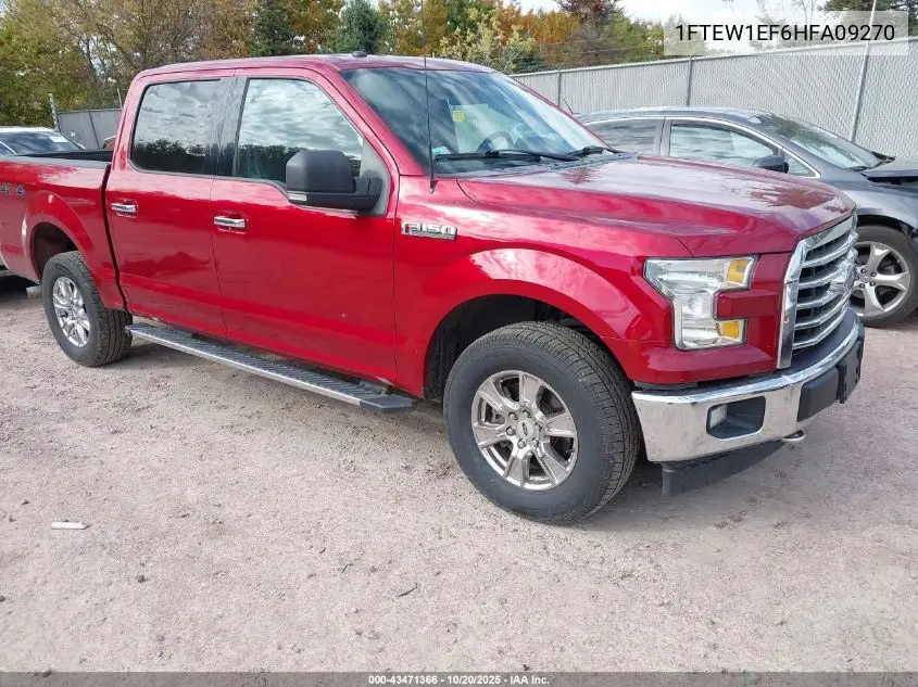 1FTEW1EF6HFA09270 2017 Ford F-150 Xlt