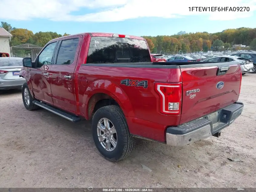 1FTEW1EF6HFA09270 2017 Ford F-150 Xlt