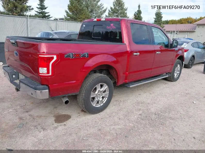 1FTEW1EF6HFA09270 2017 Ford F-150 Xlt