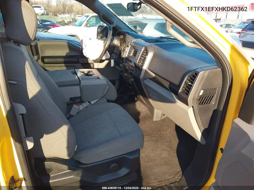 1FTFX1EFXHKD62362 2017 Ford F-150 Xlt